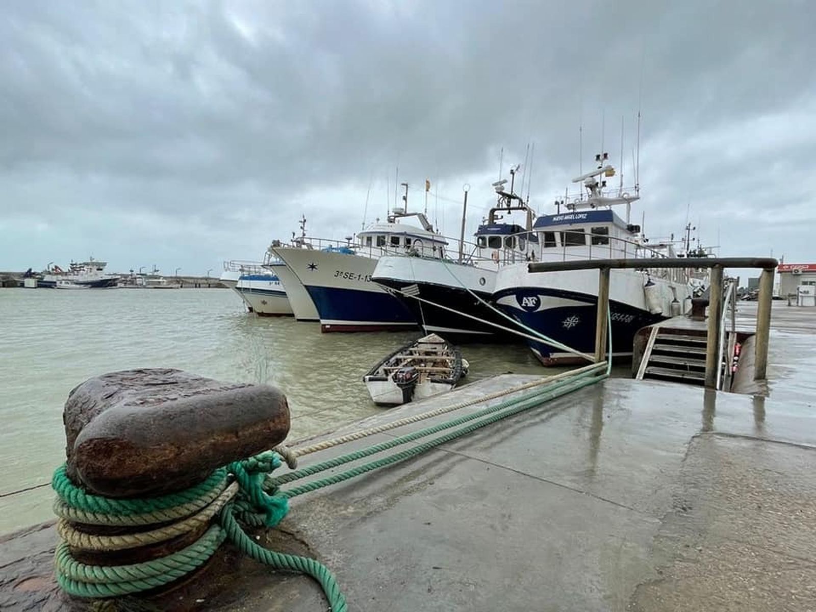 Puerto de Bonanza, donde se ubica la flota pesquera de Sanlúcar.