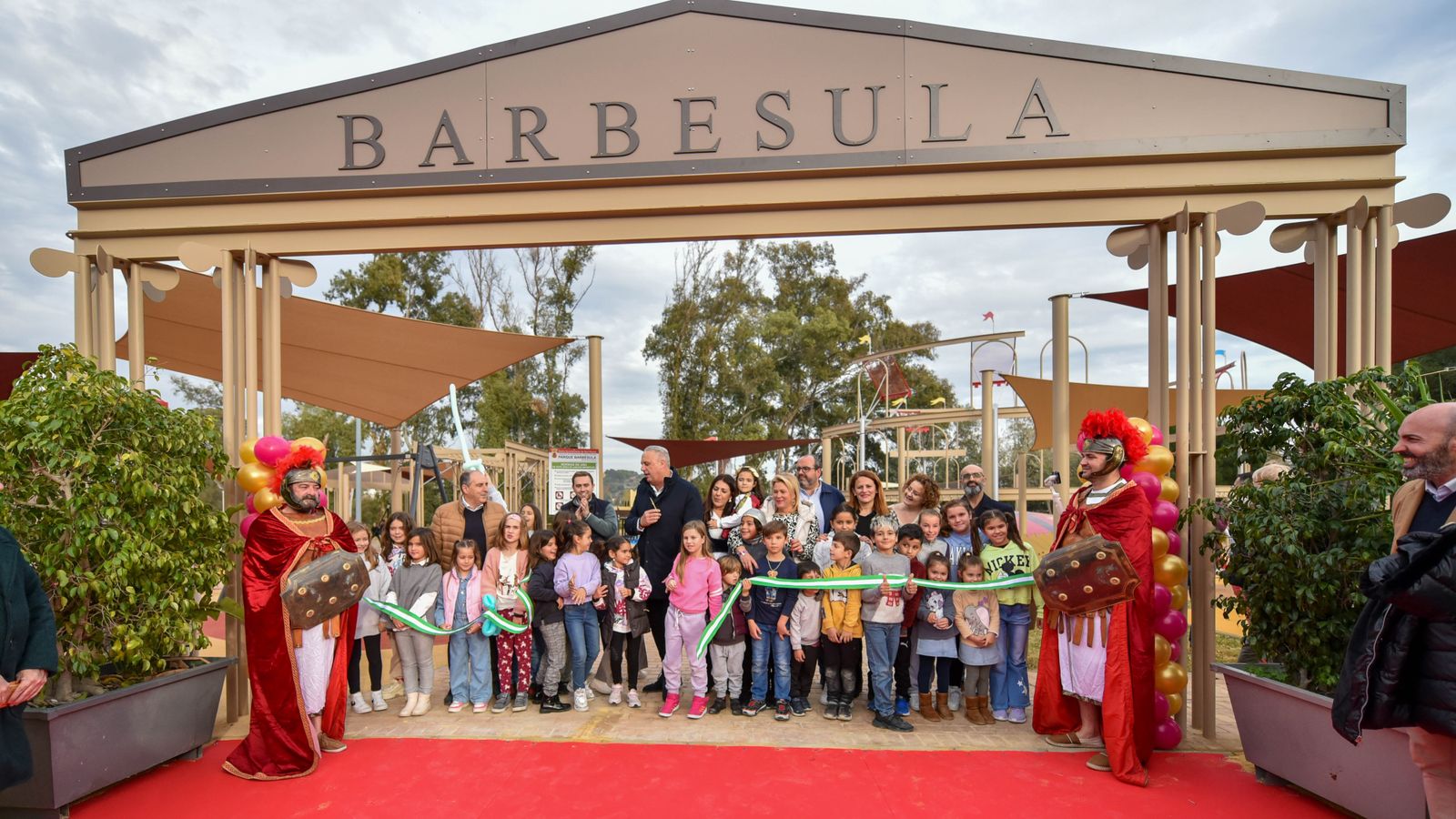 La inauguración del parque Barbésula en Guadiaro, en imágenes