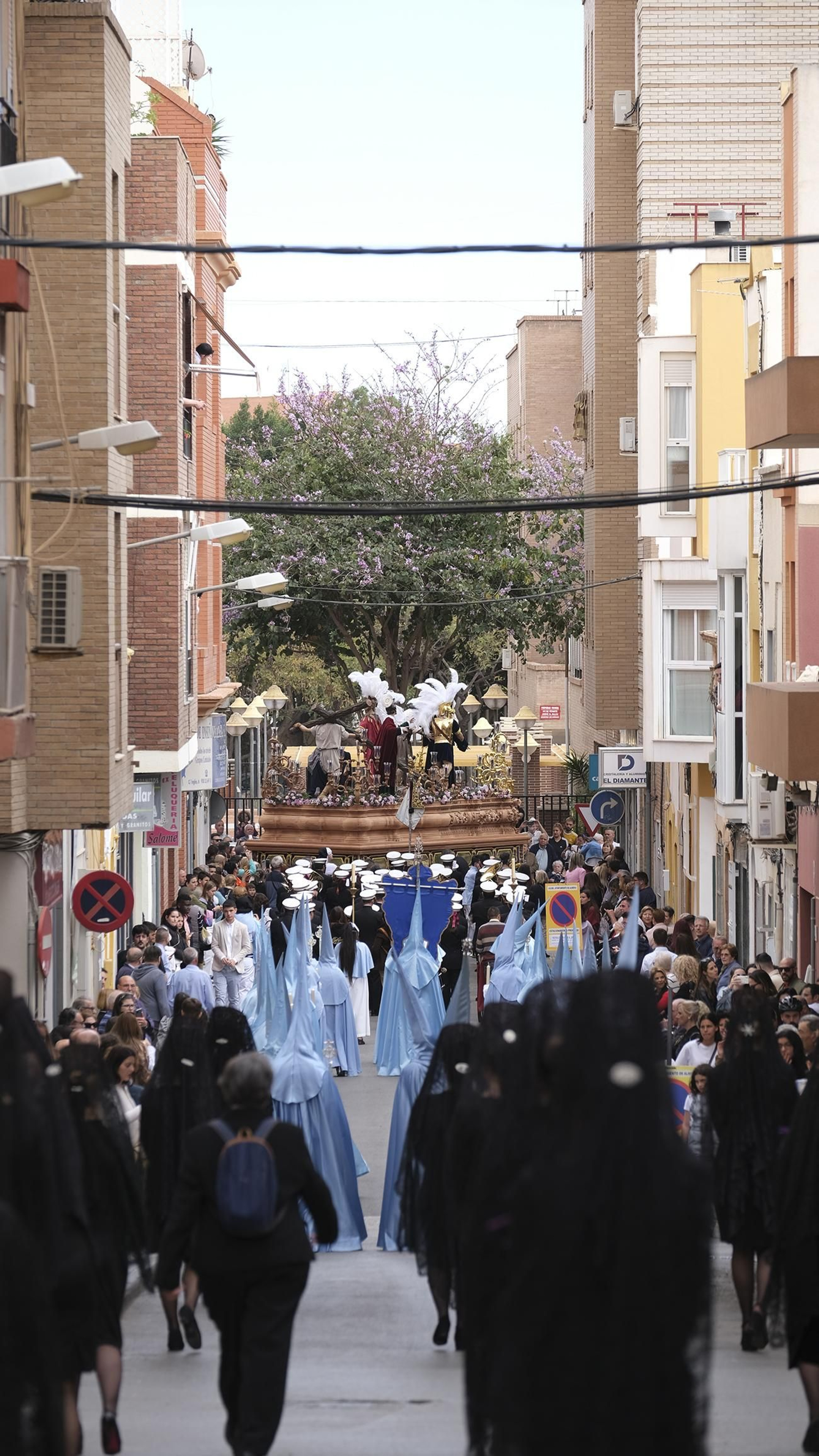 La procesión de Los Ángeles en Almería, en imágenes