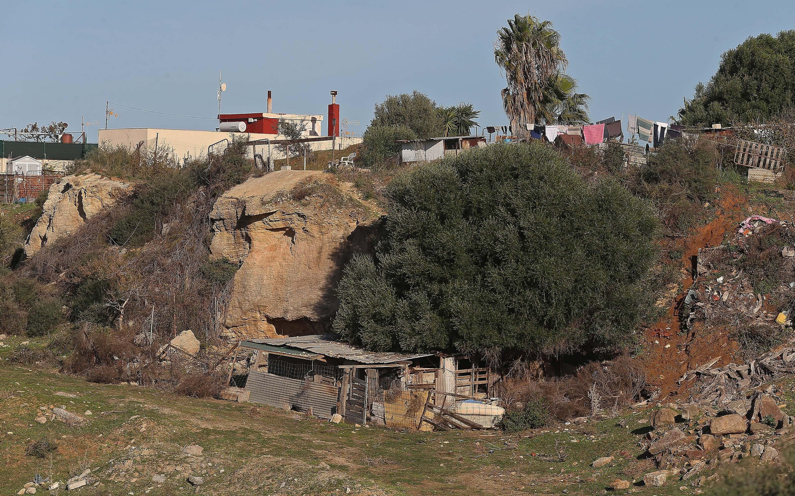 Imágenes del acuífero de la Huerta de Las Pilas en Algeciras