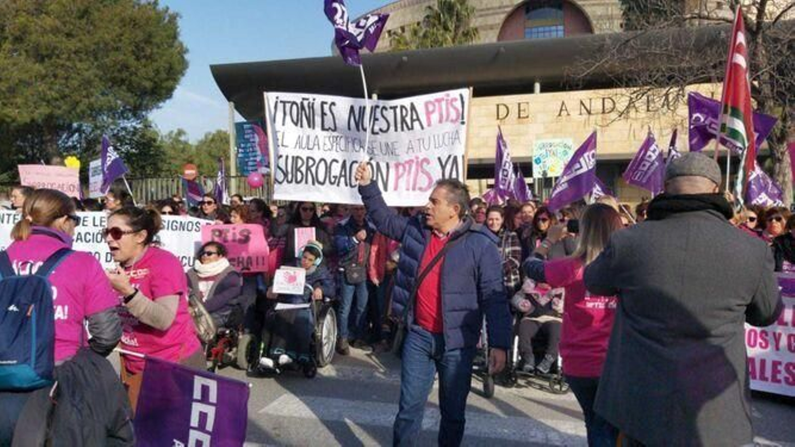 Concentración en enero en Sevilla.