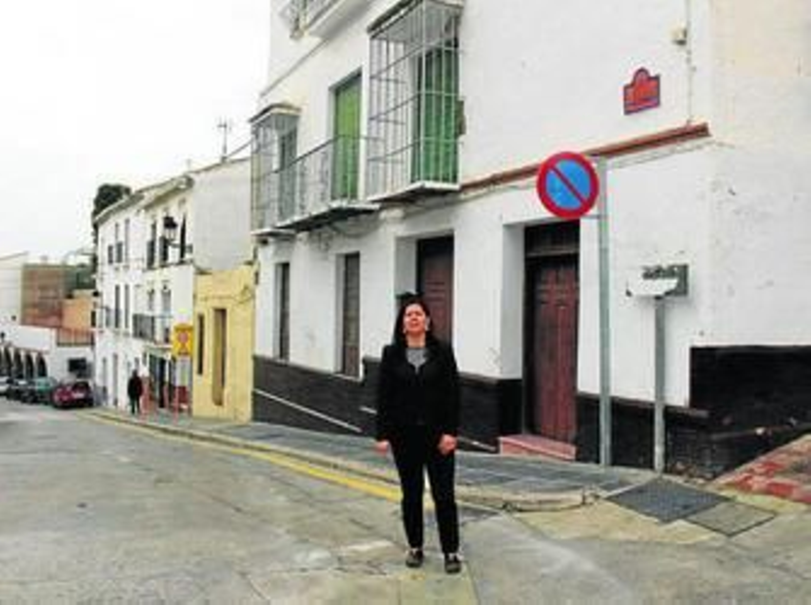 Labao, ayer, frente a algunas de las casas.