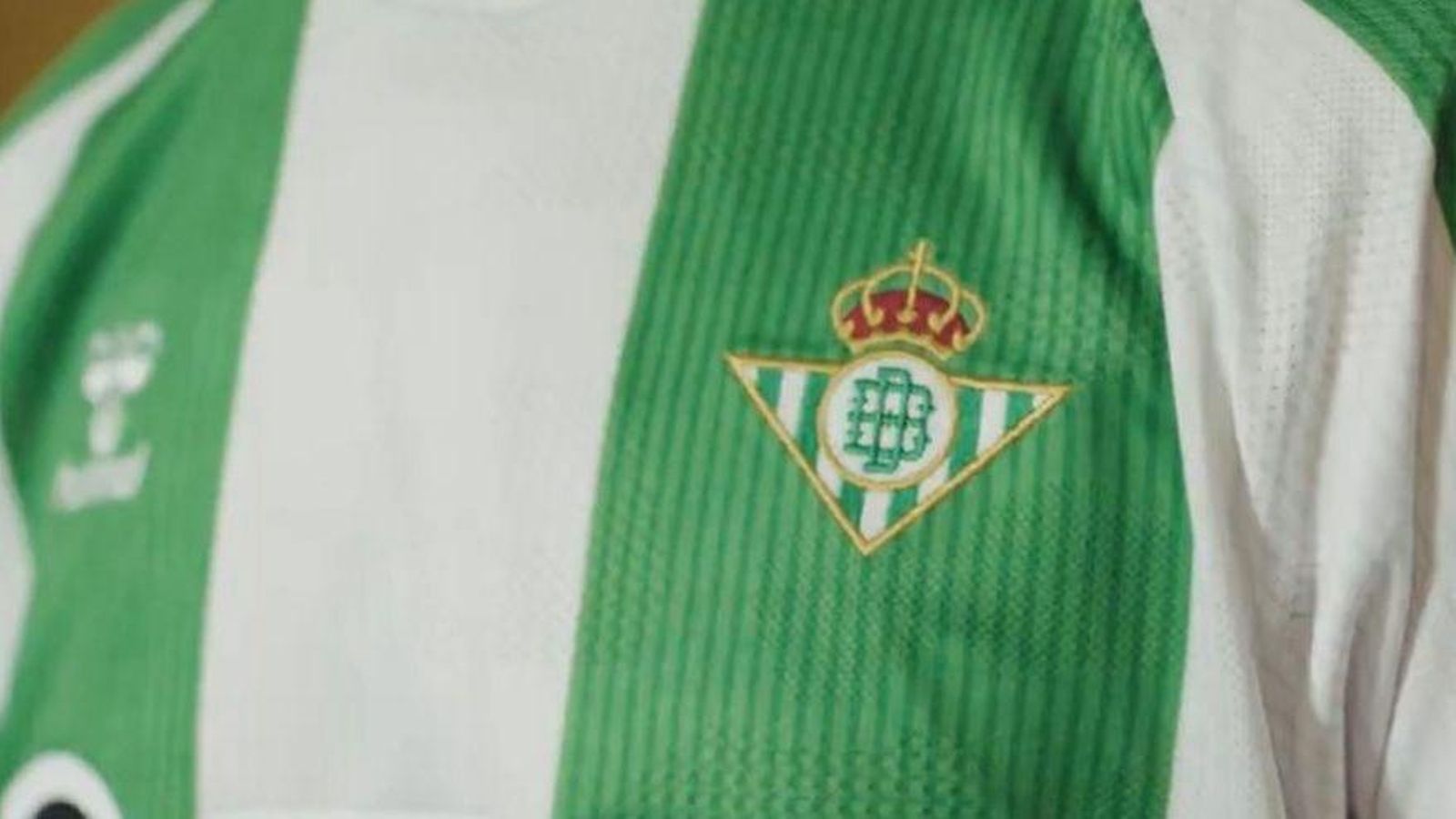 Detalle del escudo bordado y de la trama más oscura en las rayas verdes. Detalle del escudo bordado y de la trama más oscura en las rayas verdes.