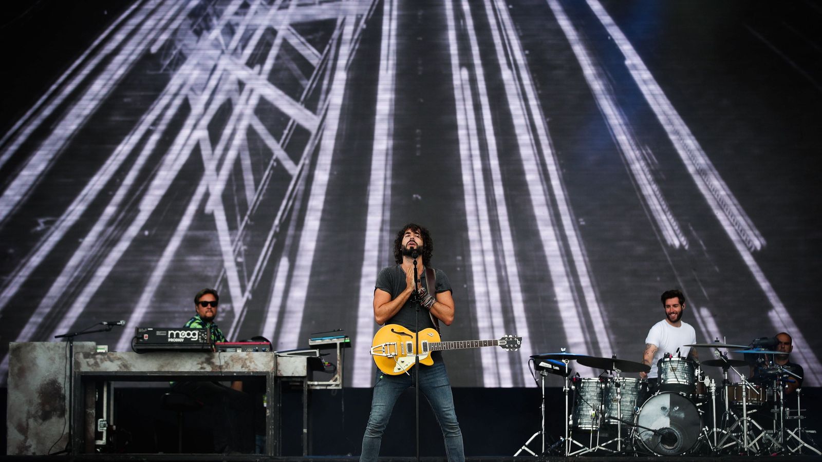 Izal durante un concierto en 2019.