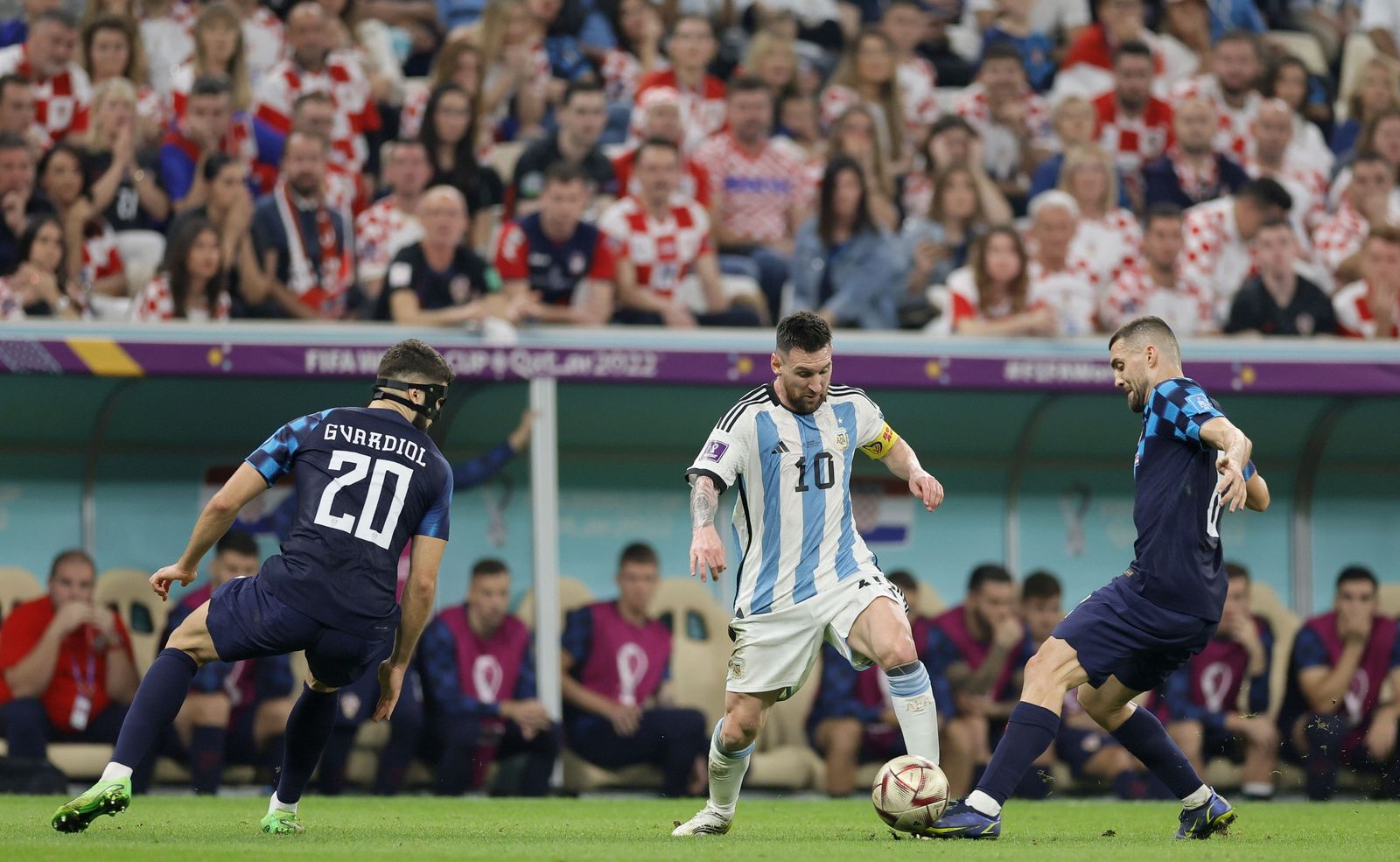 Las fotos de Messi contra Croacia