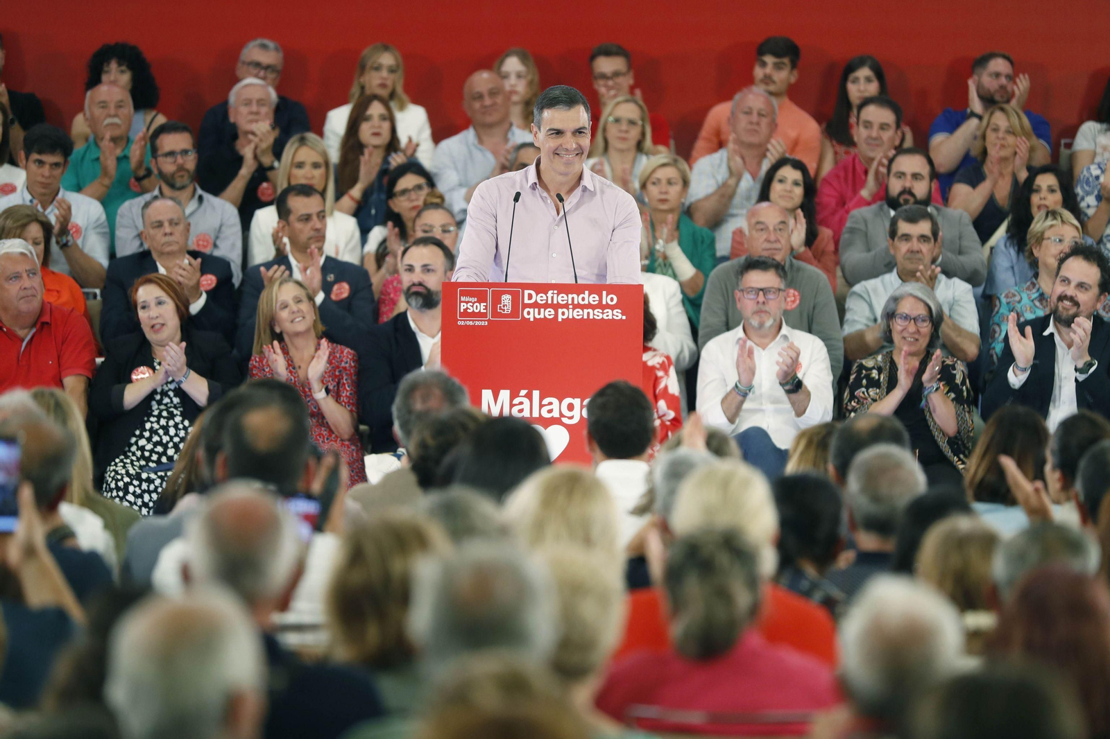 Pedro Sánchez en un acto reciente del Partido Socialista.