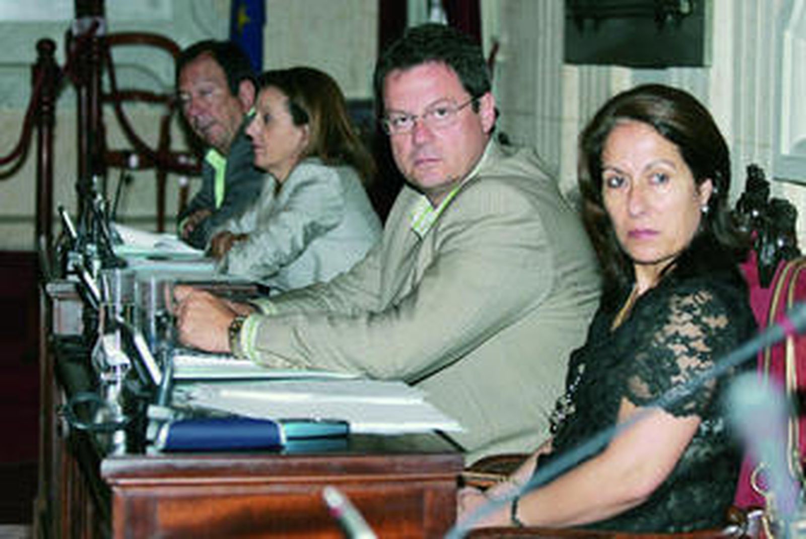 Mari Carmen Sánchez durante un Pleno en el Ayuntamiento de Málaga.