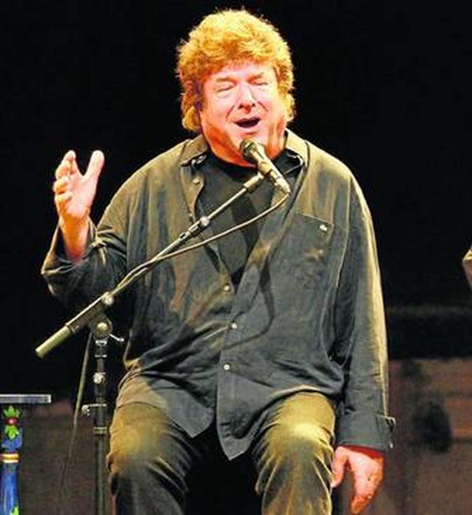 El cantaor durante su recital cordobés en la Noche Blanca.