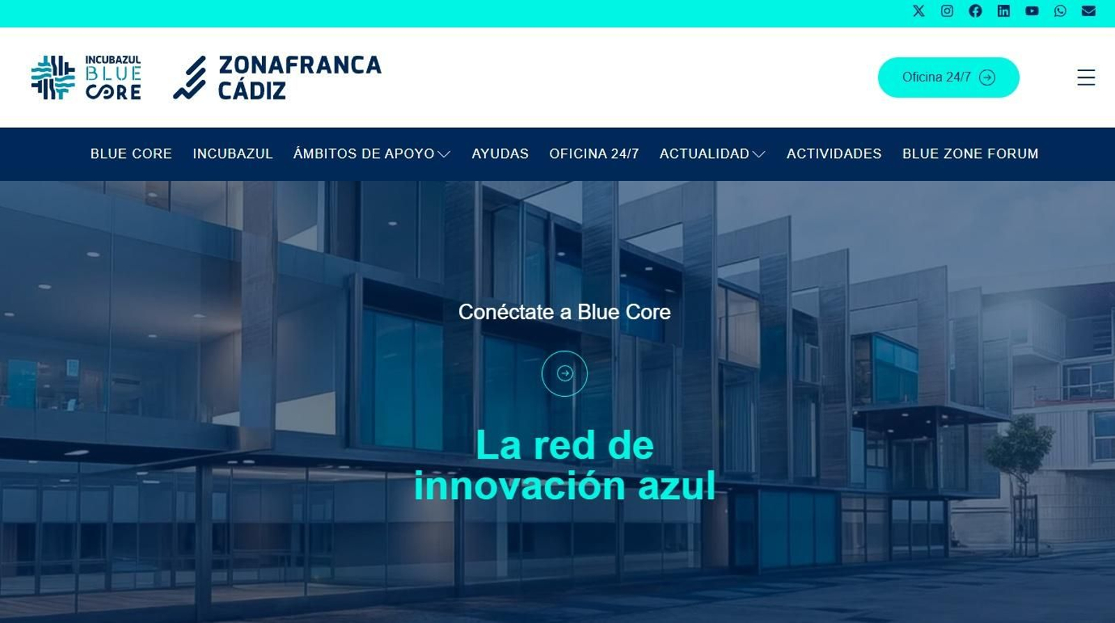 ‘Home’ de la web campus virtual