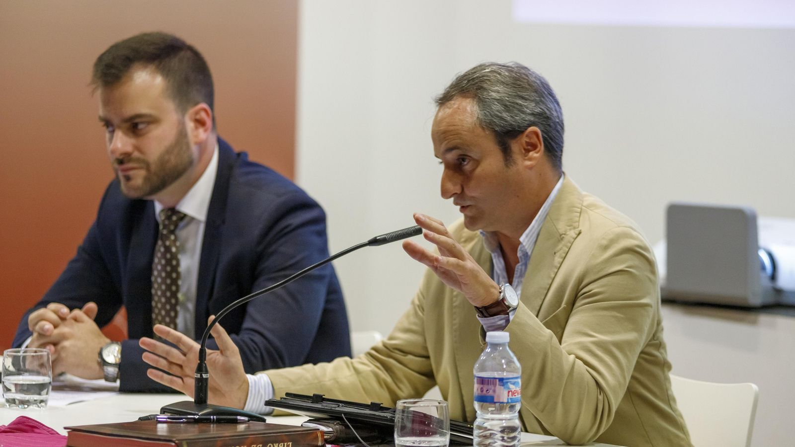 Un momento de la charla pronunciada por Del Moral.