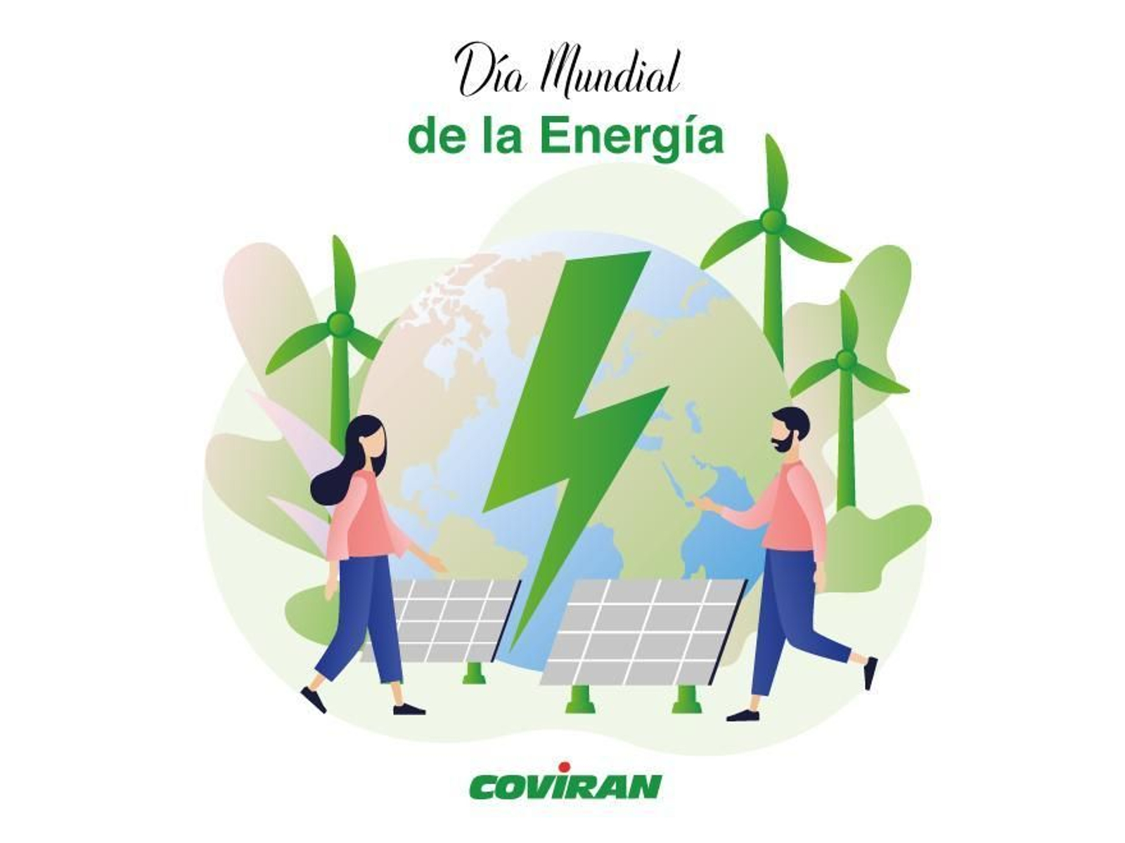 Cartel promocional de Covirán sobre el Día Mundial de la Energía Cartel promocional de Covirán sobre el Día Mundial de la Energía