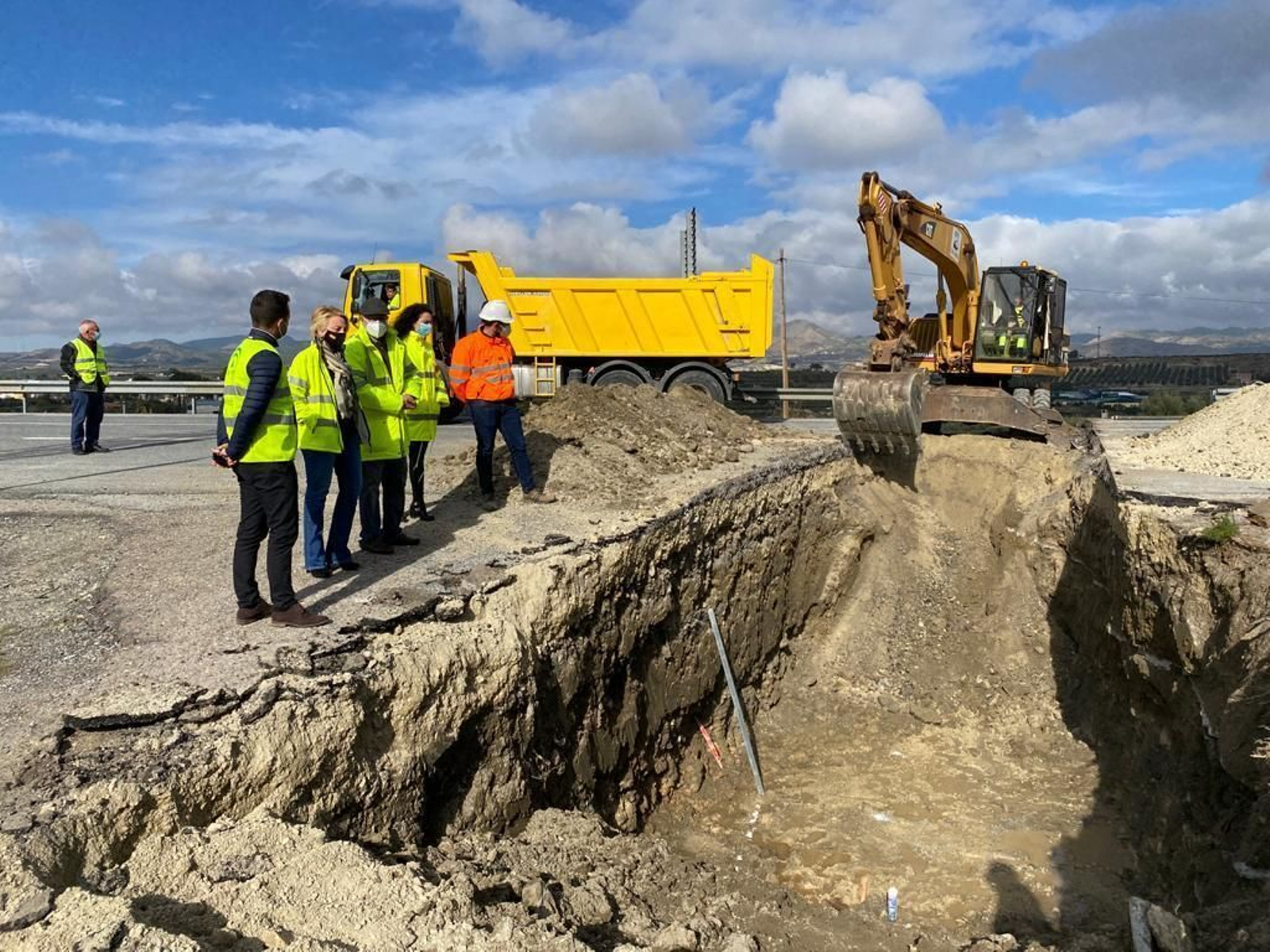 Fomento inicia en Tíjola las obras de drenaje en la A-344 con 107.000 euros de inversión