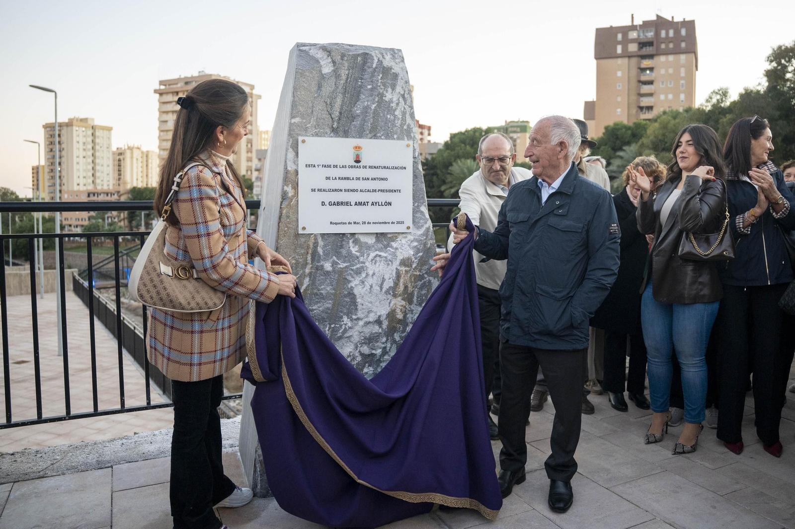 Las imágenes de la inauguración de la primera fase de la adecuación de la Rambla San Antonio de Aguadulce
