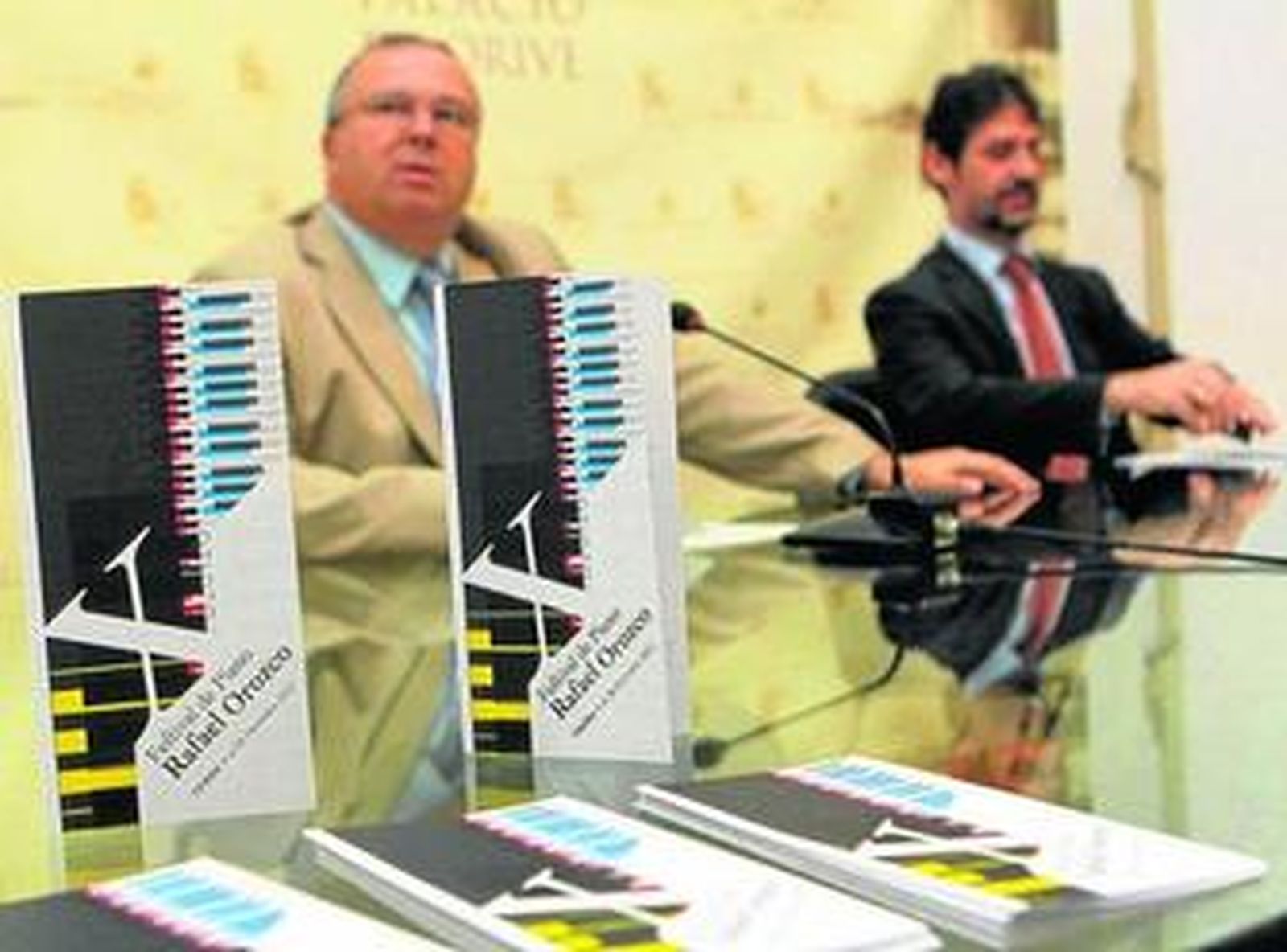 Juan Miguel Moreno Calderón y Ángel Cañadilla, en la presentación del festival.