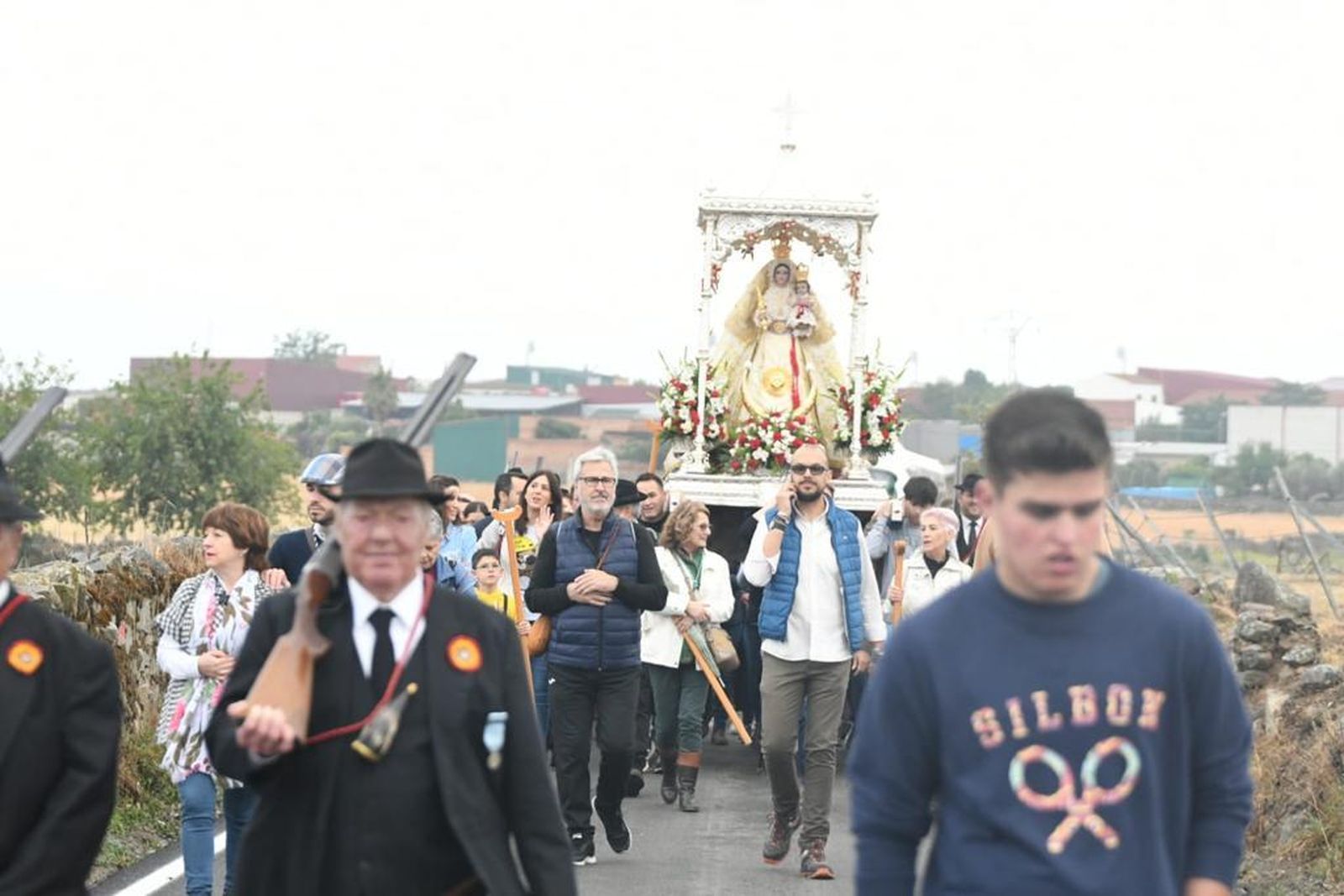 La despedida de la Virgen de Luna en Pozoblanco, en fotografías