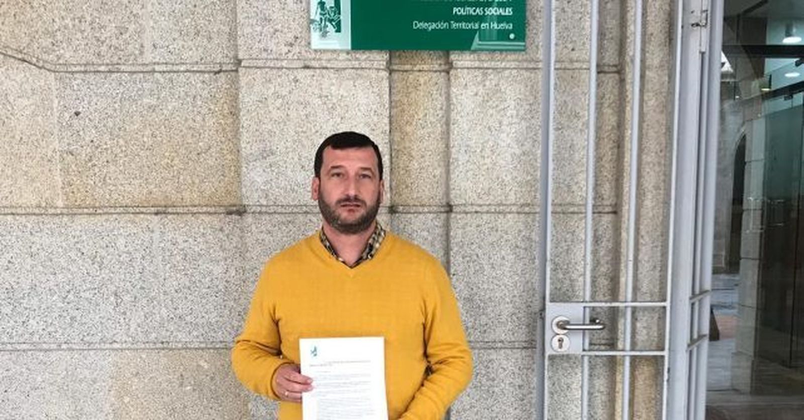 Diego Picardo, portavoz del PSOE de Rociana del Condado.