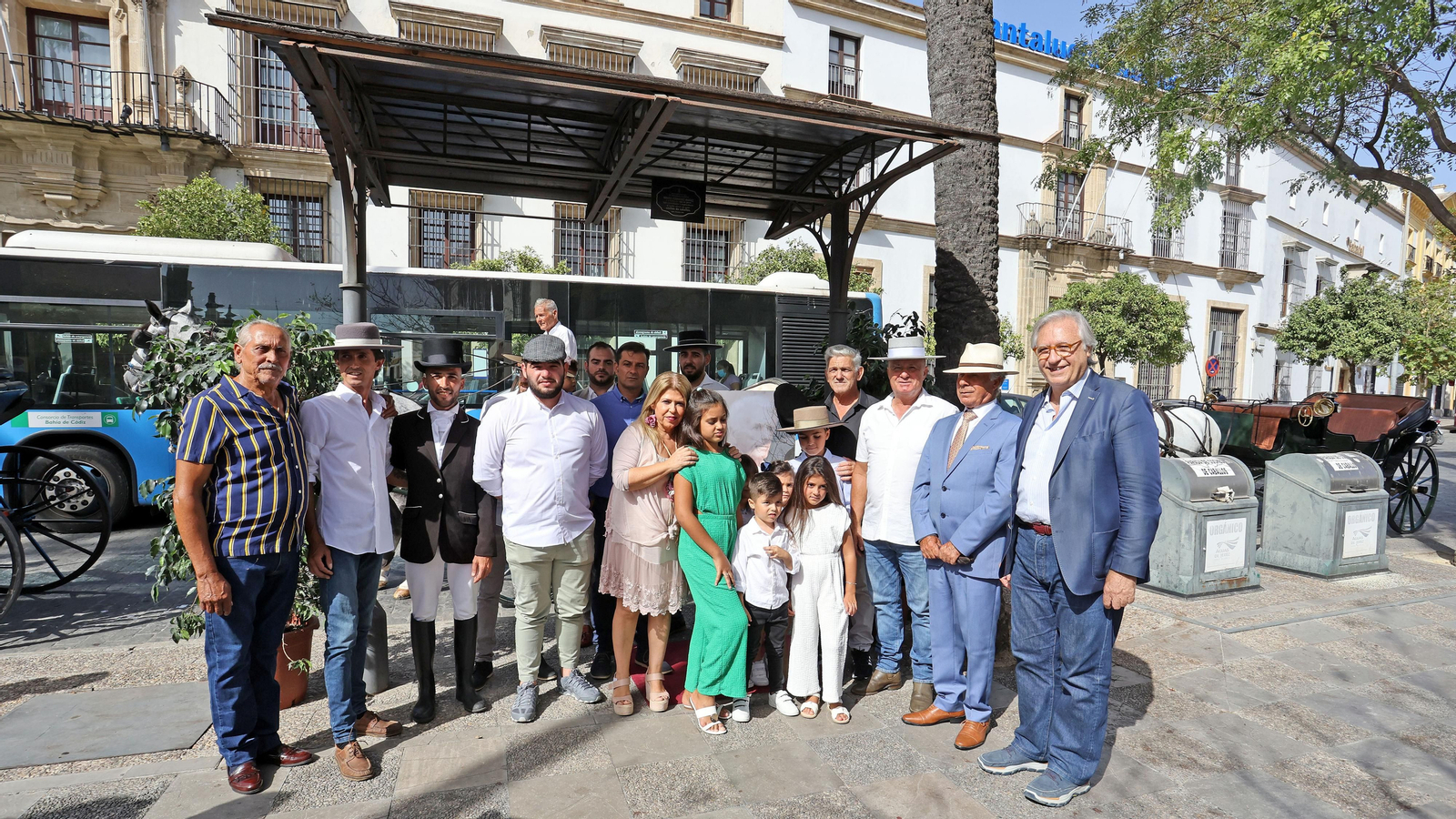 Homenaje al cochero Benito Fernández en Jerez