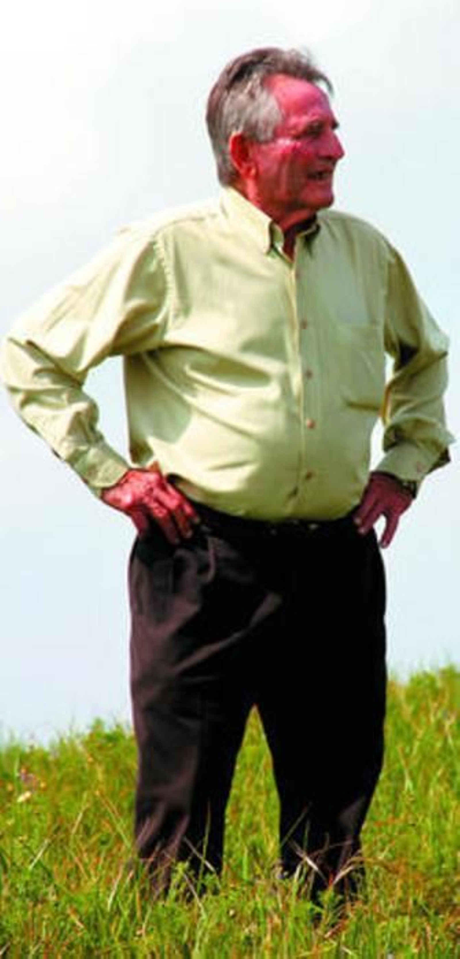 Andrés Amar, el pasado lunes en La Vigía, en el municipio de Conil.