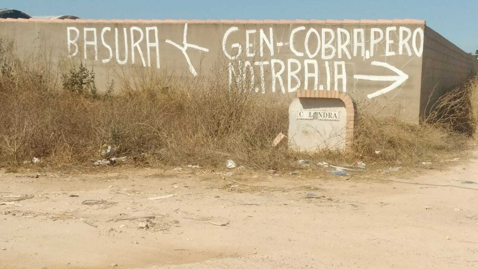 Pintada en la barriada de El Marquesado