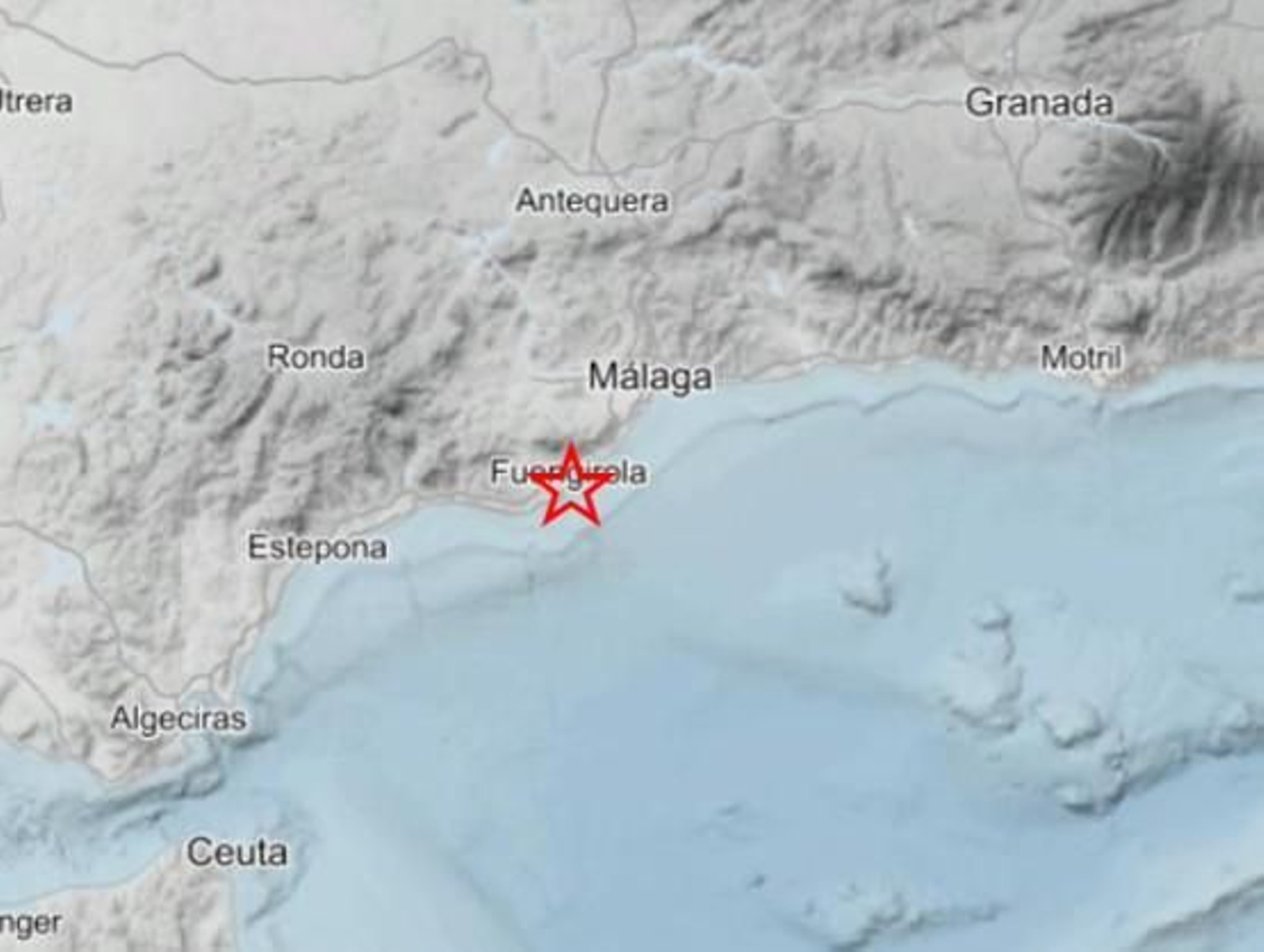 Último terremoto sentido en Málaga, con epicentro en Fuengirola.