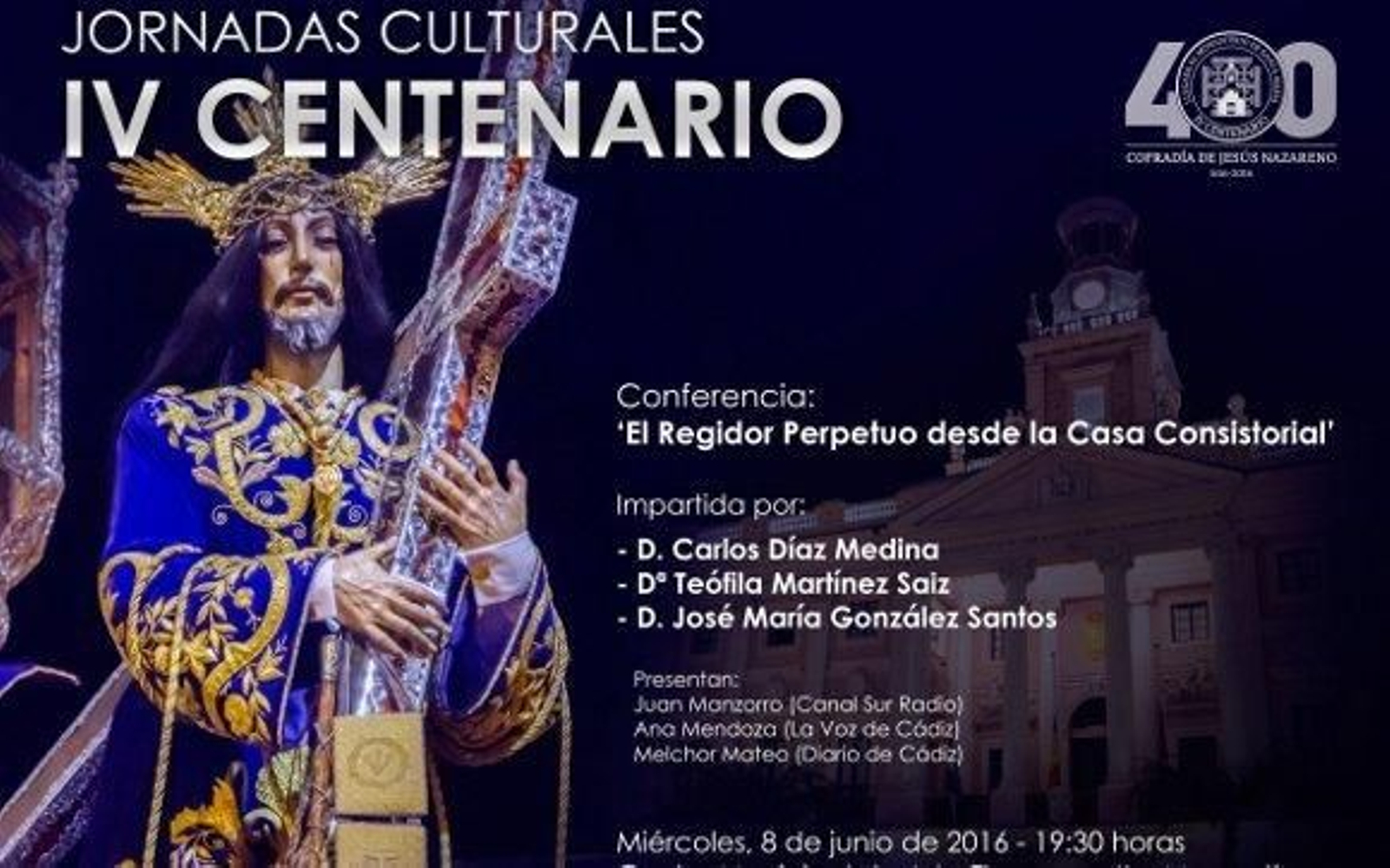 Los alcaldes de Cádiz protagonizan una cita del IV Centenario del Nazareno