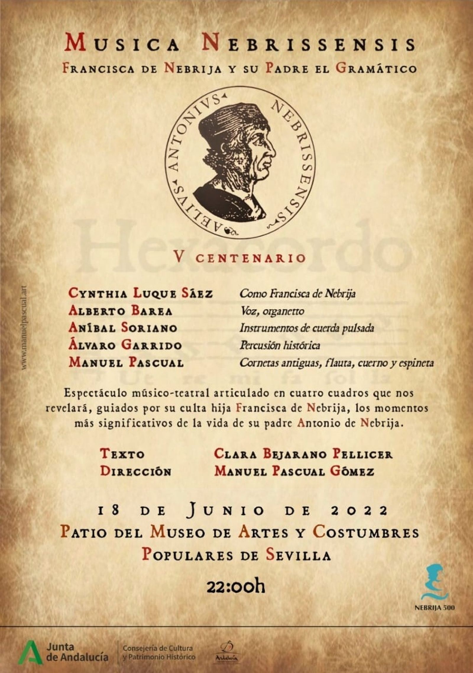 Concierto de música de la época de Nebrija en el Museo de Artes y Costumbres de Sevilla