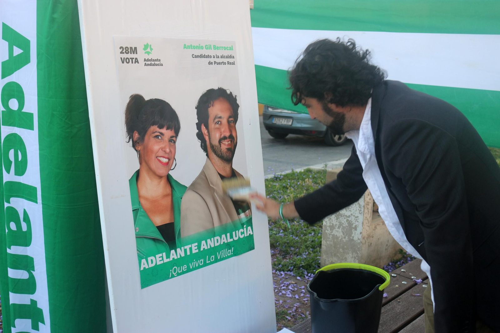 Las imágenes del comienzo de la campaña electoral en Puerto Real