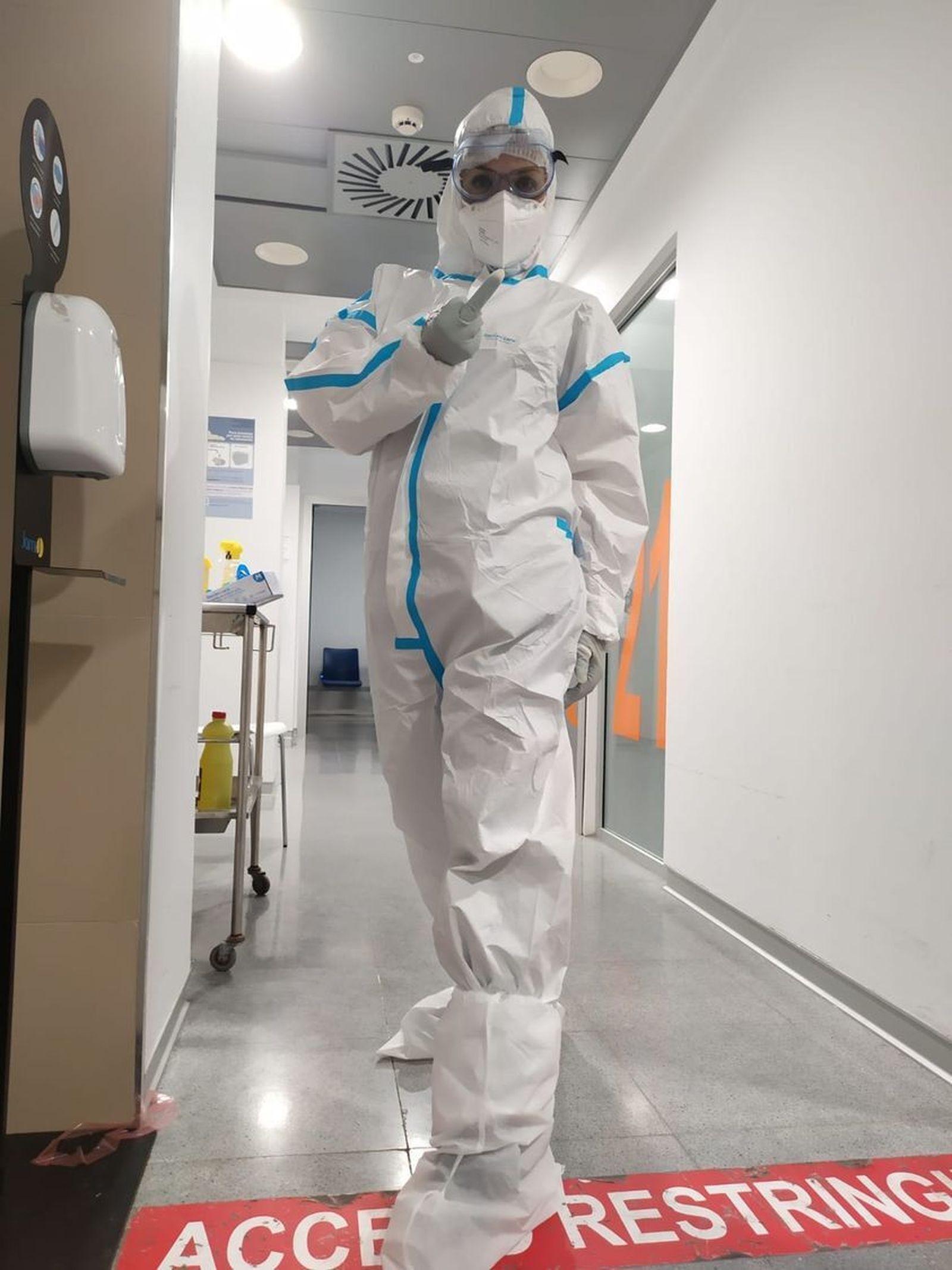 Isabel Núñez,  celadora del Servicio Andaluz de Salud de Málaga