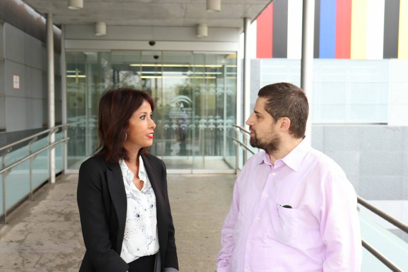 Valverde y Peña, a las puerta del centro de salud del Sector Sur.