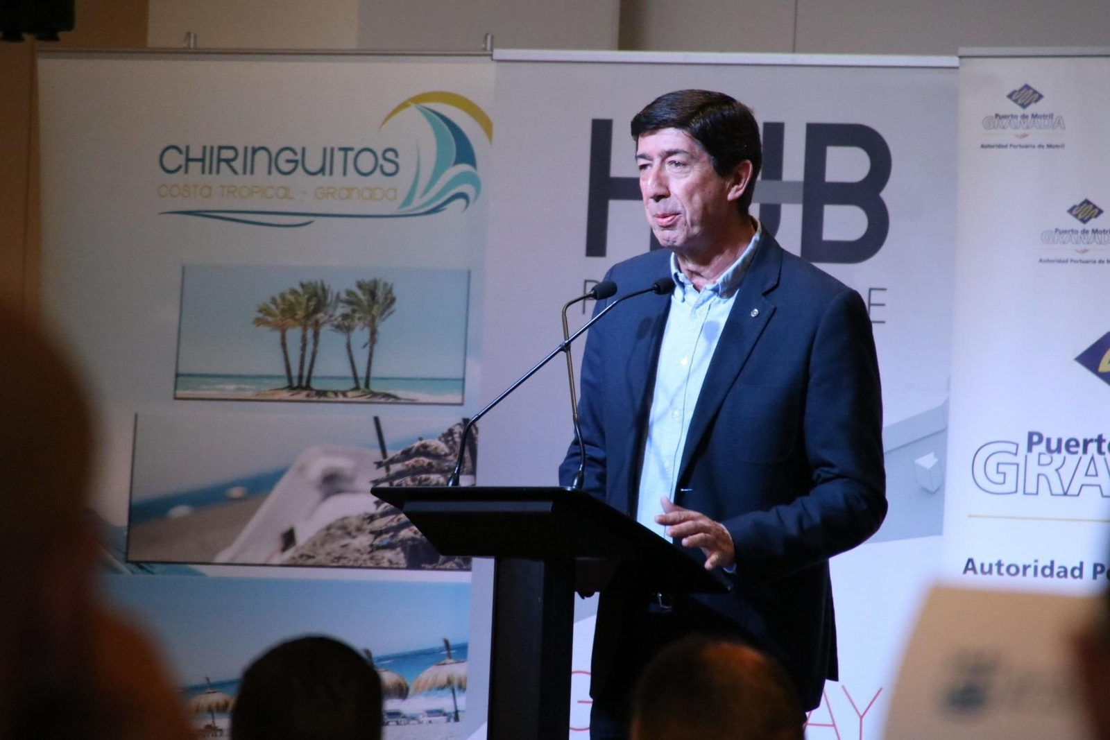 El presidente del CES de Andalucía, Juan Marín, durante un acto.