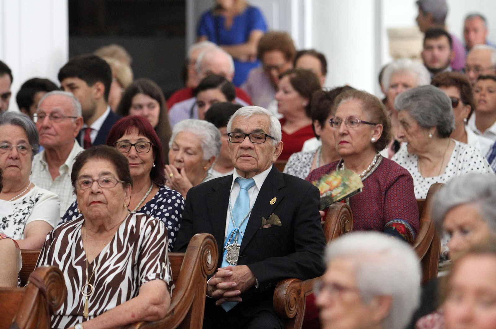 Misa ante la Virgen de La Cinta presidida por el obispo de Huelva, José Vilaplana, en la Catedral