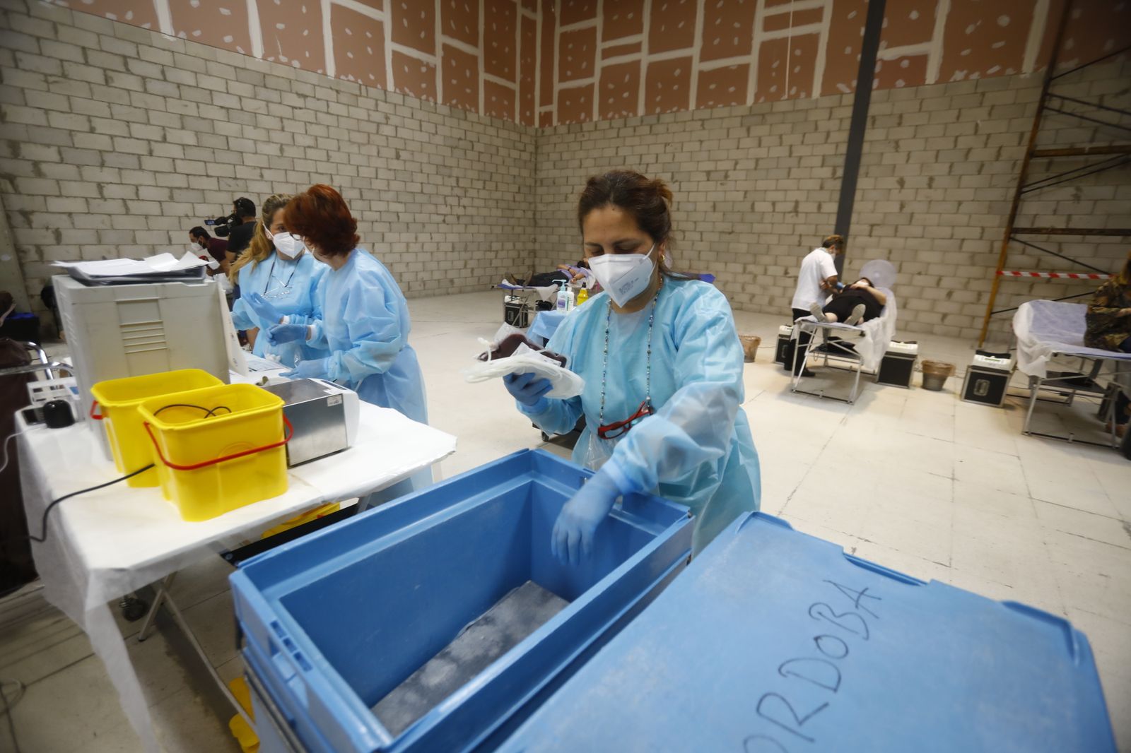 La campaña de donación de sangre en el centro comercial El Arcángel, en imágenes