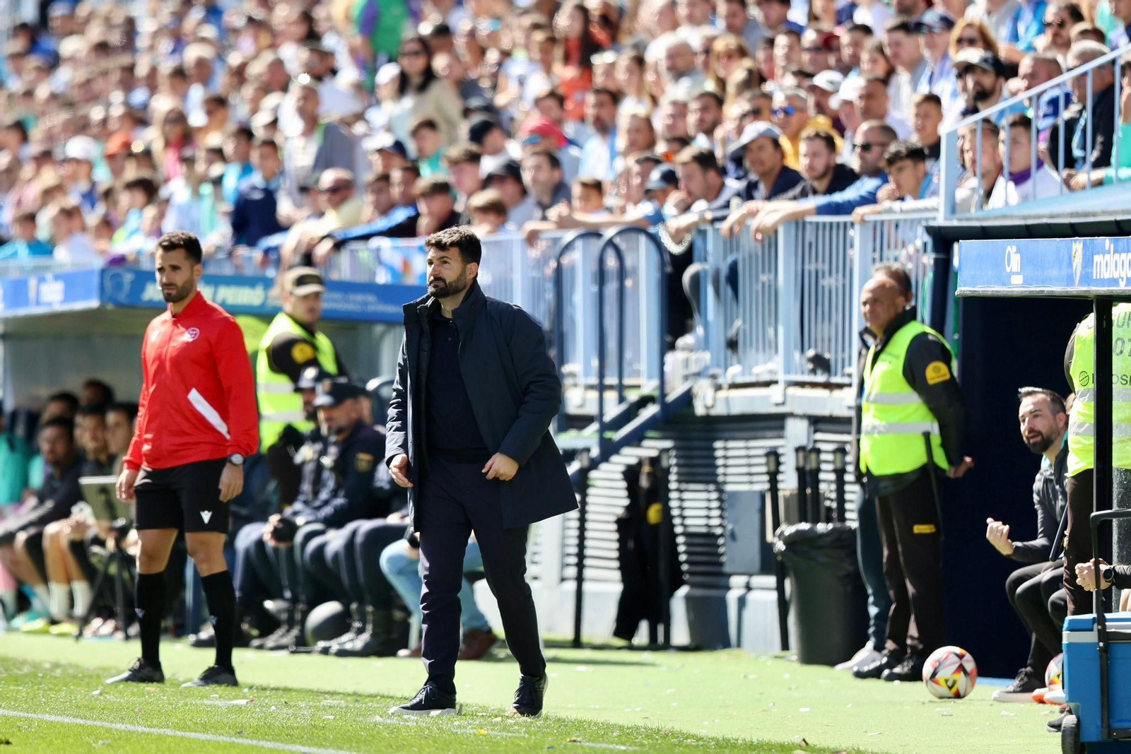 Guillermo Fernández Romo, entrenador del Ibiza en La Rosaleda