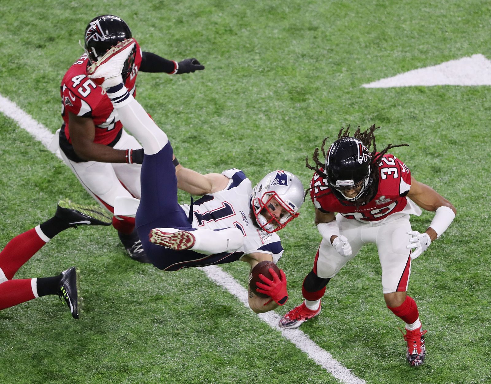 La final de la Super Bowl entre los Patriots y los Falcons