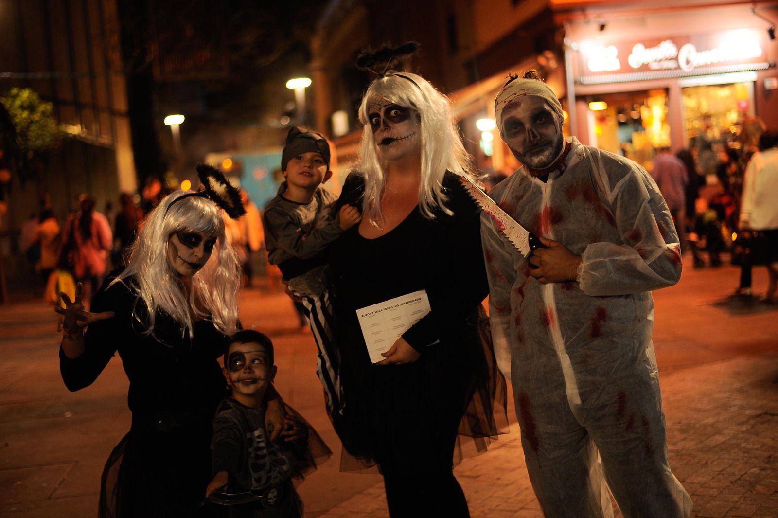 La noche de Halloween en el centro de Málaga