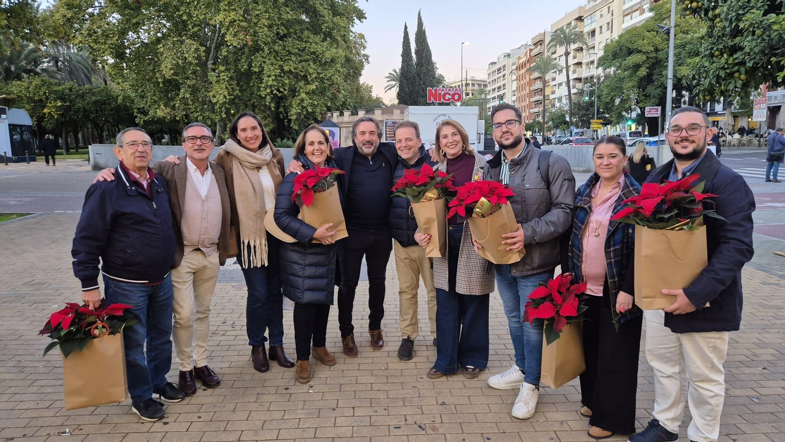 Inauguración de la carpa navideña del Paseo de la Victoria