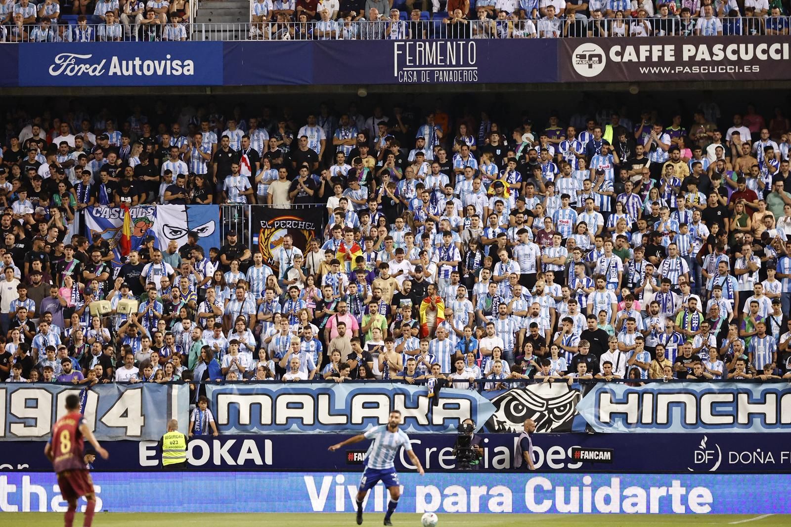 Búscate en las gradas de La Rosaleda en el Málaga CF-Deportivo