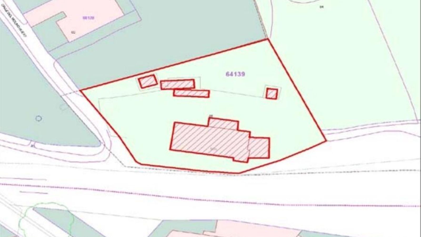 Ámbito de protección del silo y su entorno recogido en el expediente para declararlo BIC.