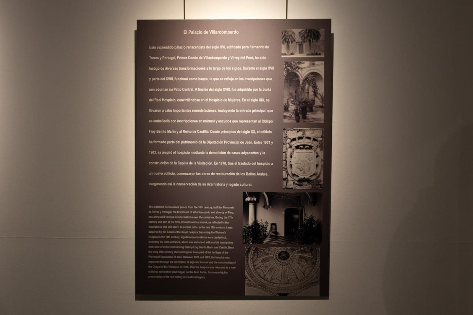 Inauguración la muestra "Los Baños Árabes de Jaén: Historia de un descubrimiento y su restauración. 40 años del Premio Europa Nostra"