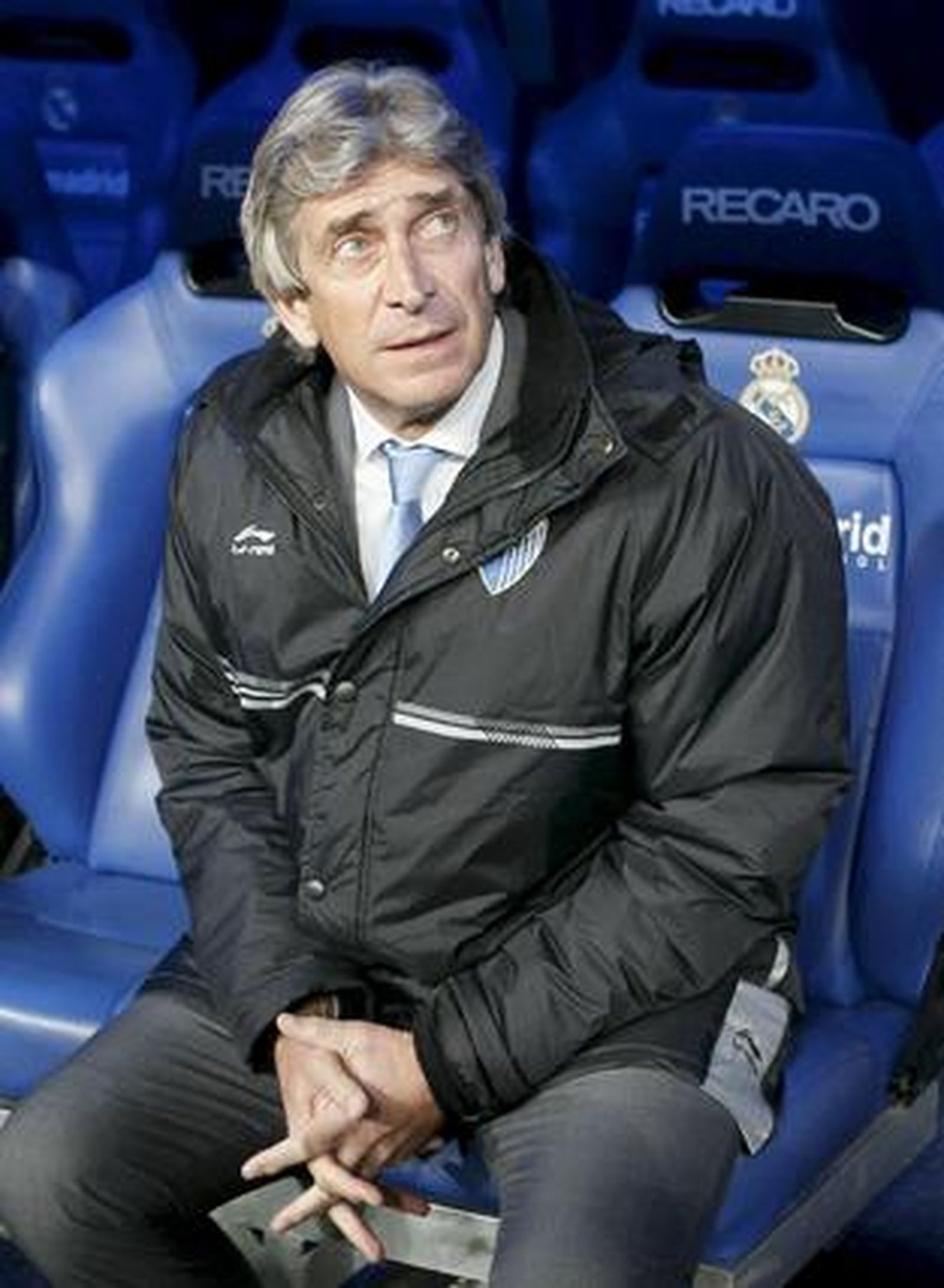 El Málaga sale goleado ante el Madrid en la vuelta de Pellegrini al Bernabéu. / EFE