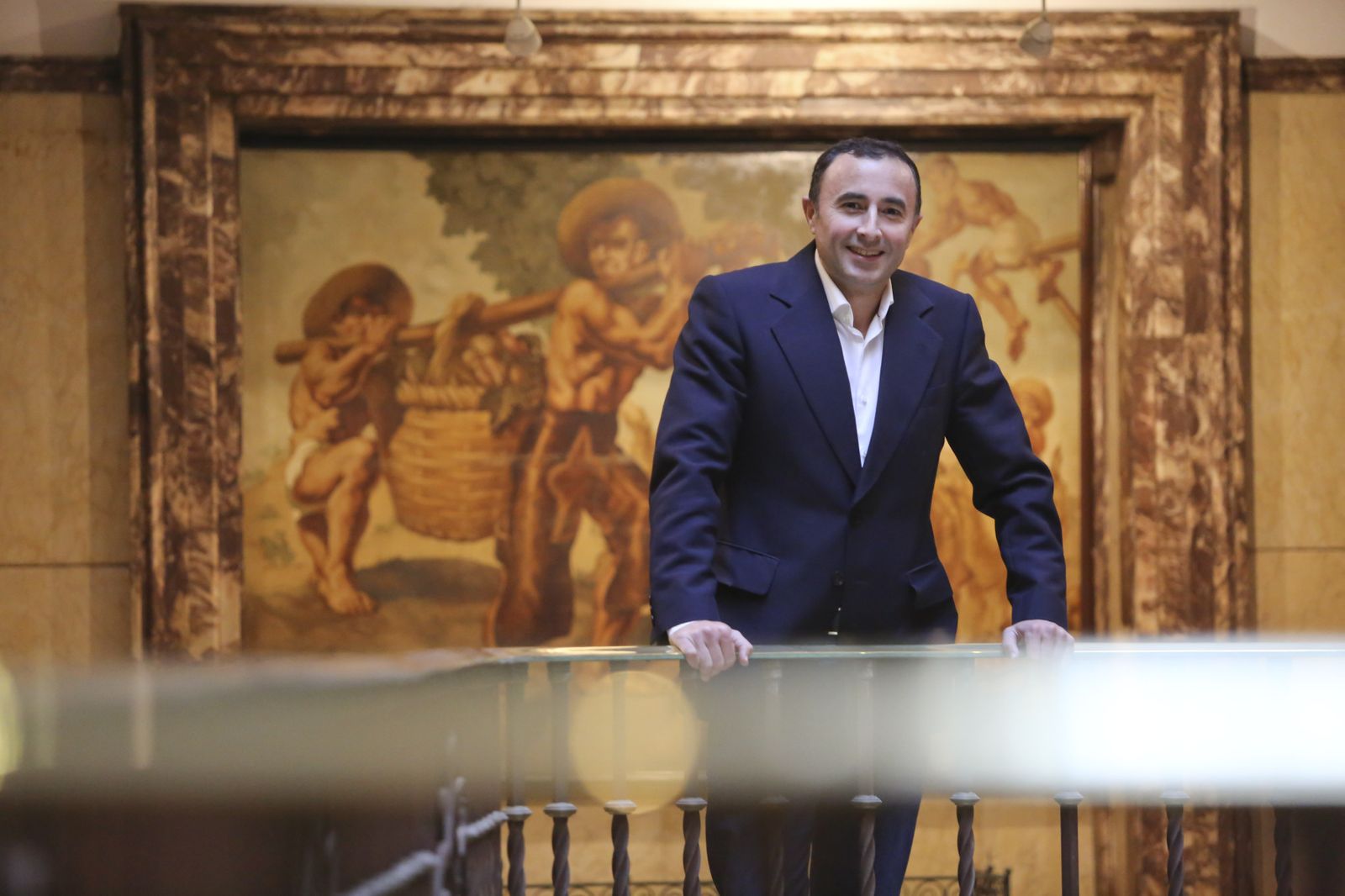 Joaquín Morales, momentos antes de la entrevista.