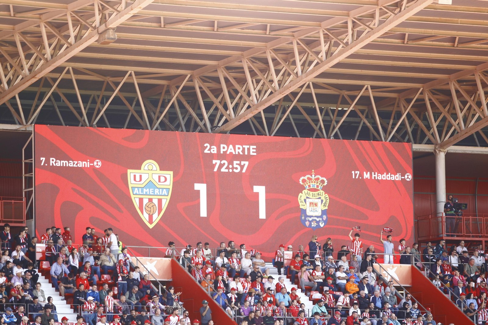 Imágenes del partido U.D. Almería-U.D. Las Palmas