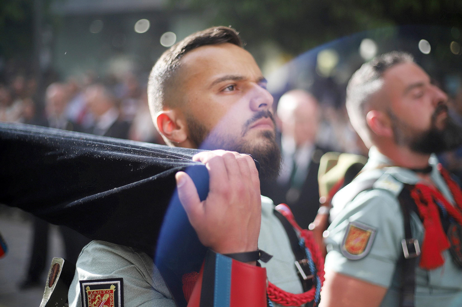 Sábado de Pasión: Imágenes de La Legión con el Cristo de la Vera+Cruz