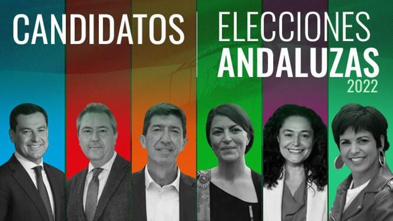 Candidatos a las elecciones andaluzas 2022