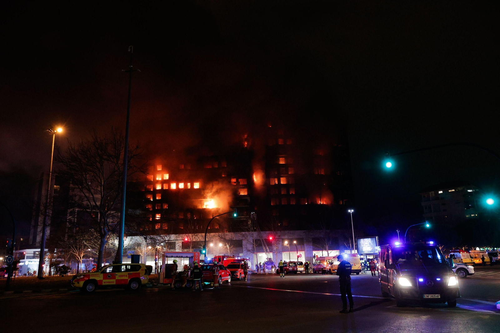 Imágenes del incendio en Valencia Imágenes del incendio en Valencia