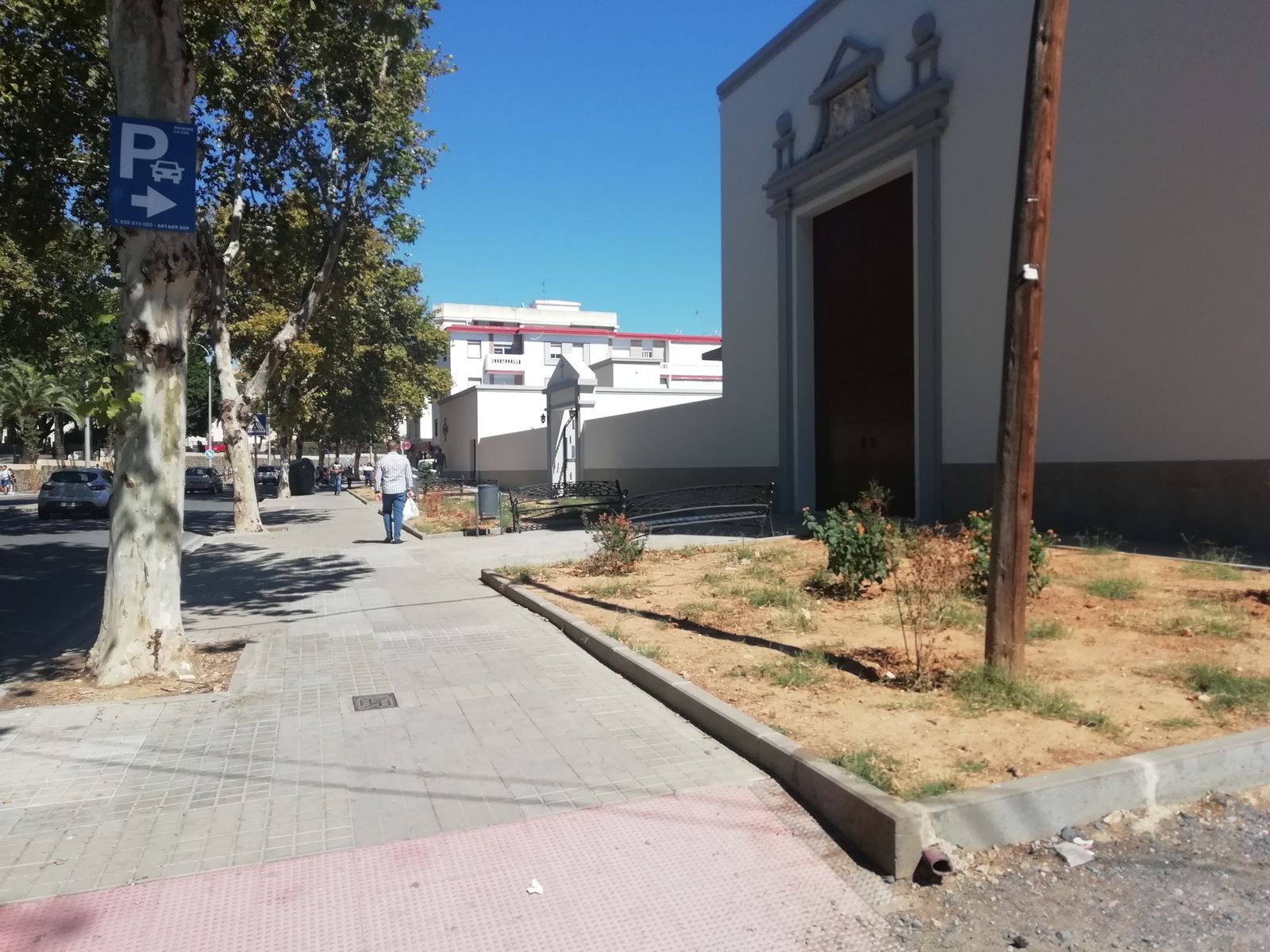 Espacio cedido por la Diócesis de Huelva al Ayuntamiento.