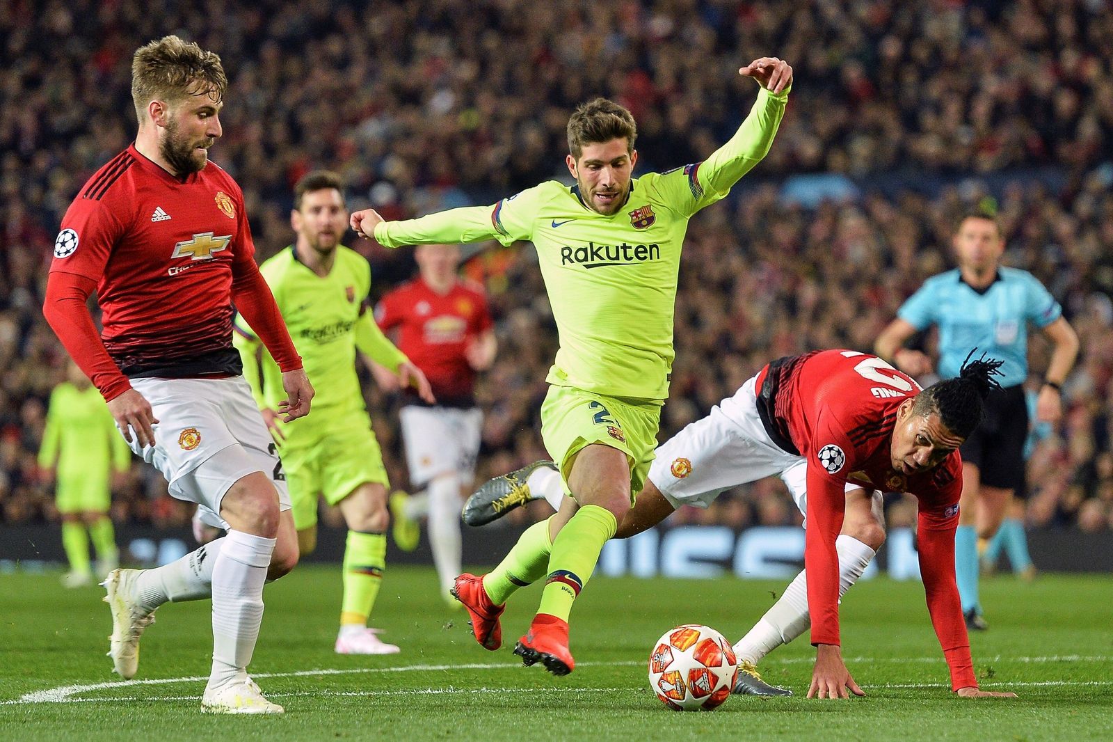 Las imágenes del Manchester United-Barcelona FC