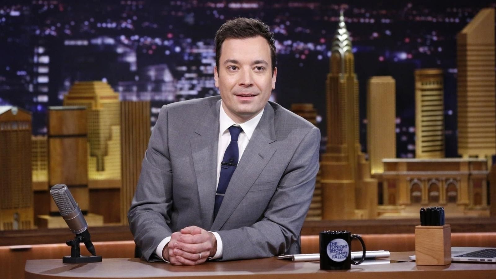 Jimmy Fallon, en su famoso 'talk show'.