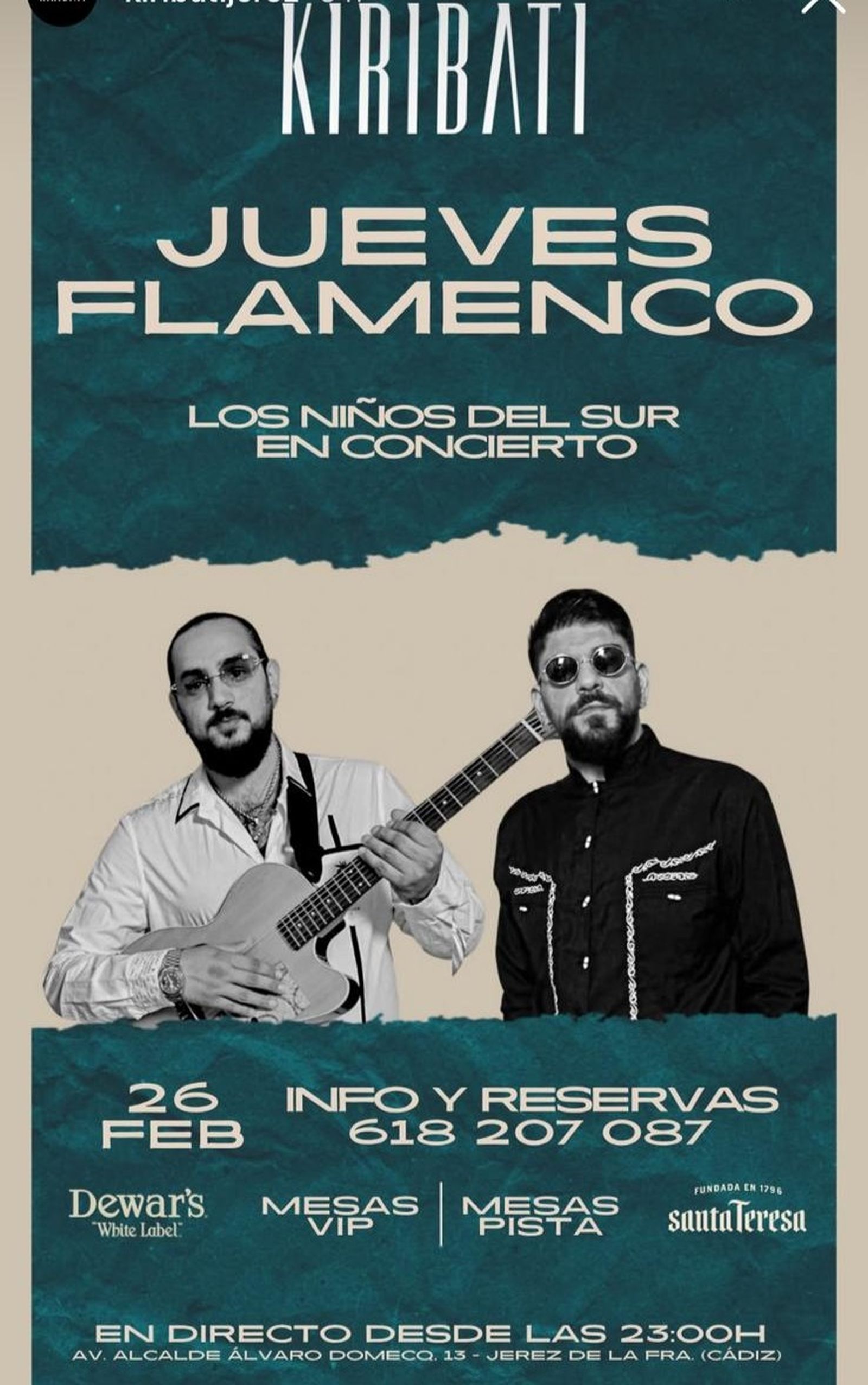 Jueves Flamenco en Kiribati. Jerez.