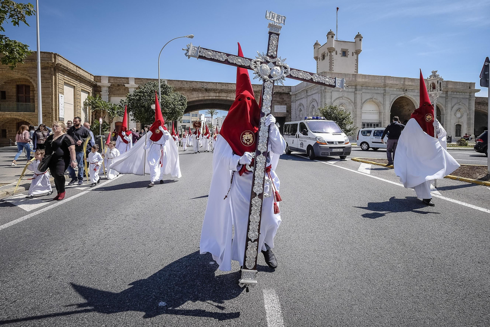 Salida de la hermandad de La Borriquita.